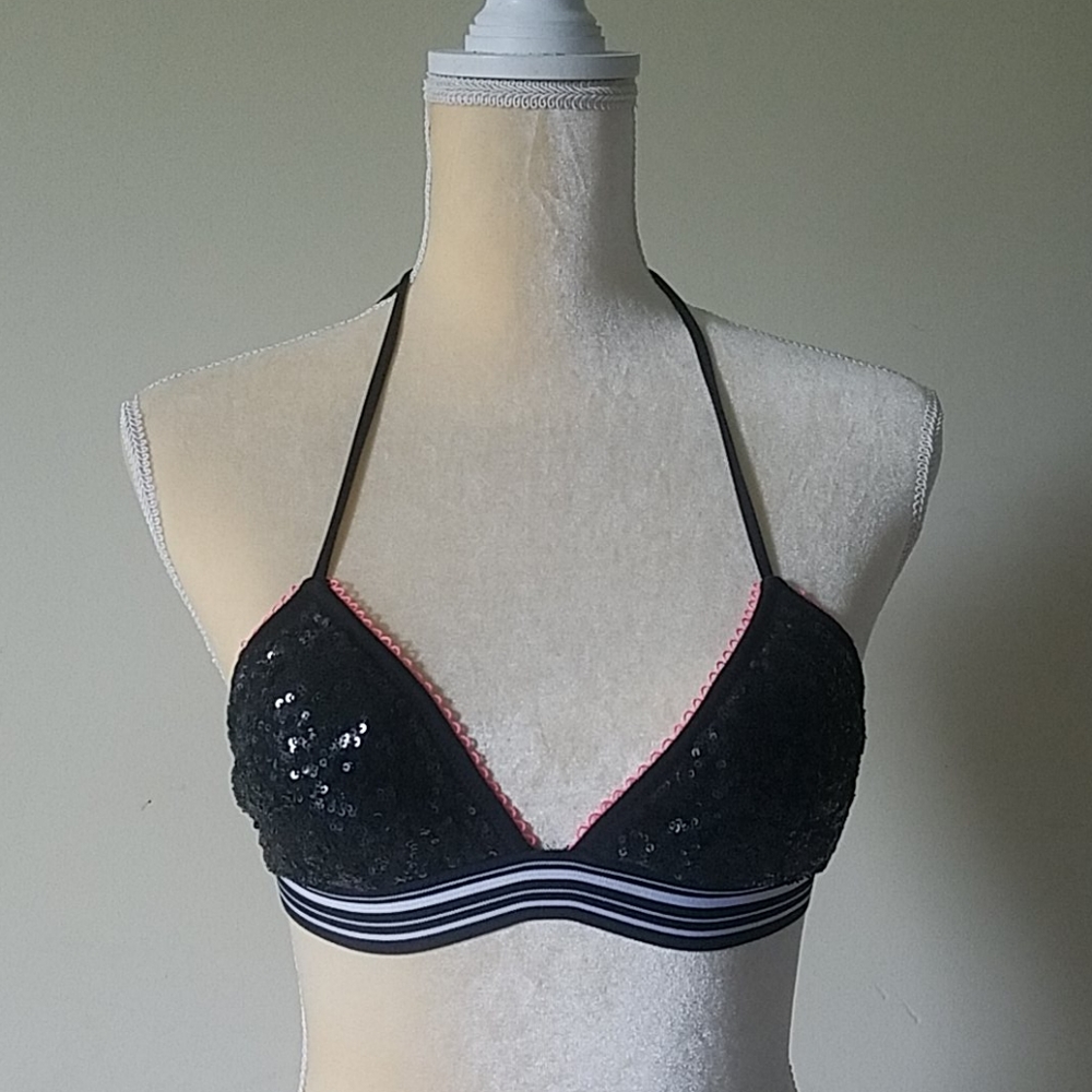 Victoria's Secret sequin halter bathing suit top